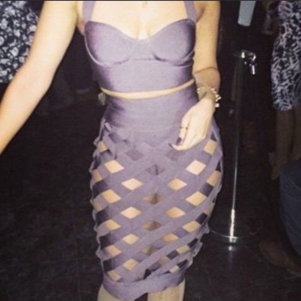 House of CB Purple Midi Dress